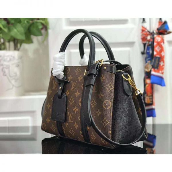 Louis Vuitton LV Women Soufflot BB Supple Monogram Canvas-Brown (9)