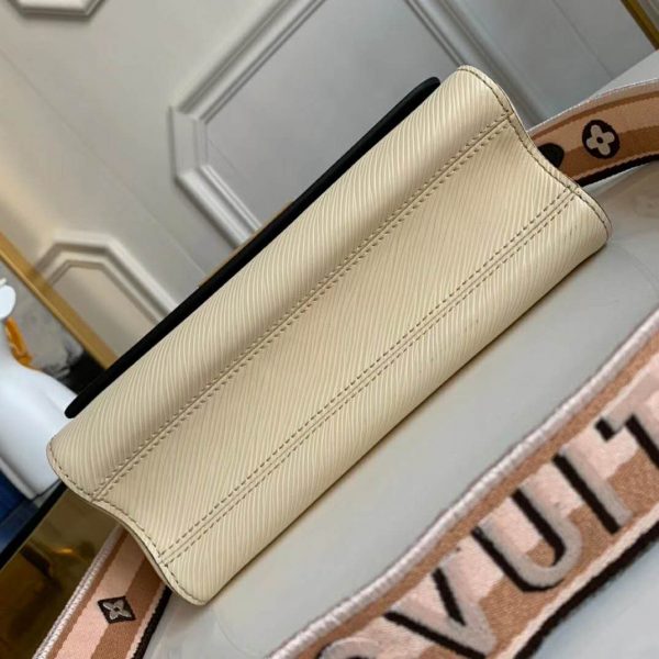 Louis Vuitton LV Women Twist MM Epi Grained Cowhide Leather-Beige (4)