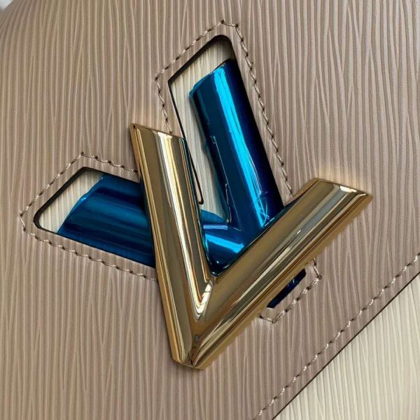 Louis Vuitton LV Women Twist MM Epi Grained Cowhide Leather-Beige (5)