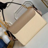 Louis Vuitton LV Women Twist MM Epi Grained Cowhide Leather-Beige