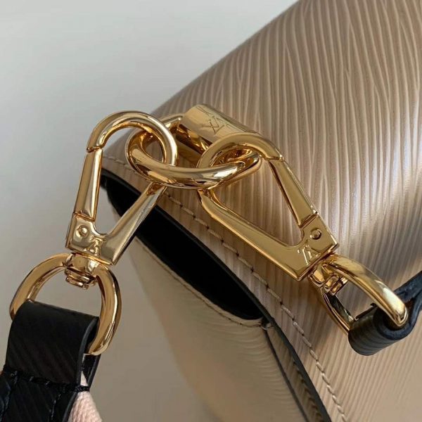Louis Vuitton LV Women Twist MM Epi Grained Cowhide Leather-Beige (8)