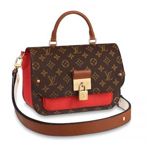 Louis Vuitton LV Women Vaugirard Bag in Monogram Canvas Leather-Red