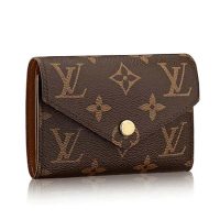 Louis Vuitton LV Women Victorine Wallet in Monogram Coated Canvas-Rose