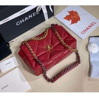 Chanel Women Chanel 19 Large Flap Bag Lambskin Leather-Rose