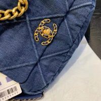 Chanel Women Chanel 19 Wallet On Chain Denim Blue