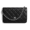 Chanel Women Classic Wallet On Chain in Lambskin Leather-Black