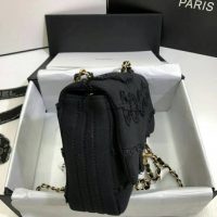 Chanel Women Flap Bag Denim & Gold-Tone Metal-Black