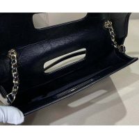 Chanel Women Flap Bag in Aged Calfskin Leather-Black