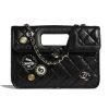 Chanel Women Flap Bag in Aged Calfskin Leather-Black