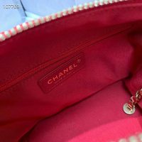 Chanel Women Hobo Bag in Lambskin Leather Gold Metal-Red (1)
