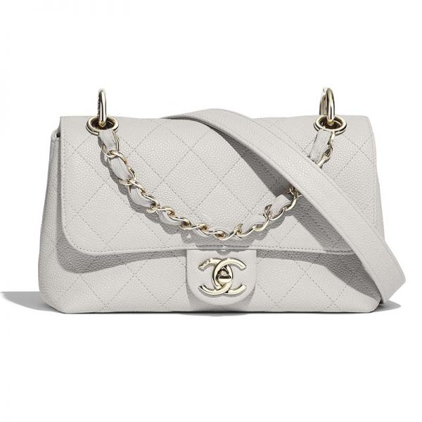 Chanel Women Small Flap Bag Grained Calfskin & Gold-Tone Metal