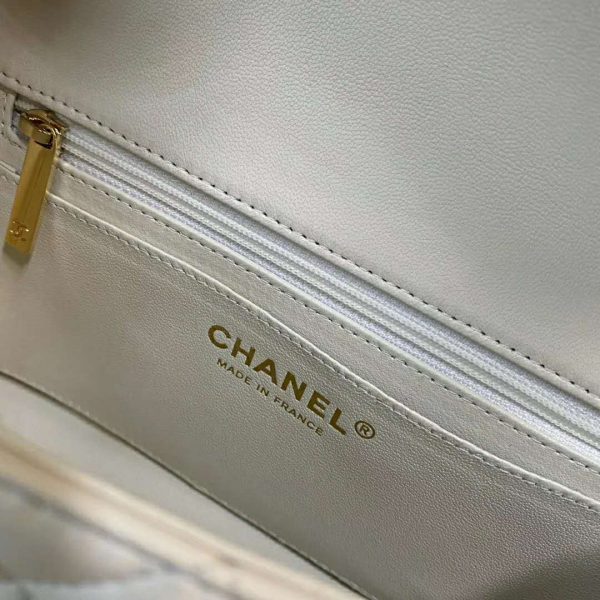 Chanel Women Small Flap Bag Grained Calfskin & Gold-Tone Metal (11)