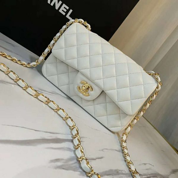 Chanel Women Small Flap Bag Grained Calfskin & Gold-Tone Metal (3)