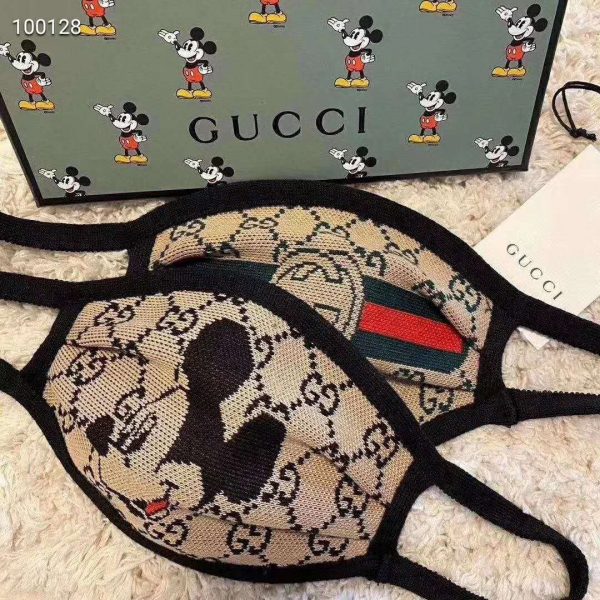 Gucci GG Unisex Disney x Gucci Facial Mask Double G Supreme Canvas (5)