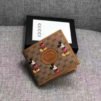 Gucci GG Unisex Disney x Gucci Wallet GG Supreme Canvas-Brown