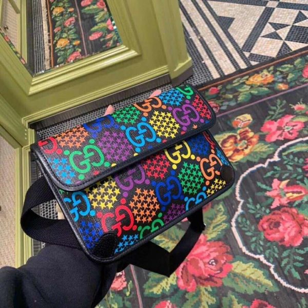 Gucci GG Unisex GG Psychedelic Belt Bag Psychedelic Supreme Canvas (3)