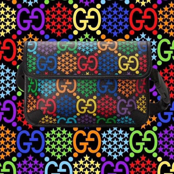 Gucci GG Unisex GG Psychedelic Belt Bag Psychedelic Supreme Canvas (5)