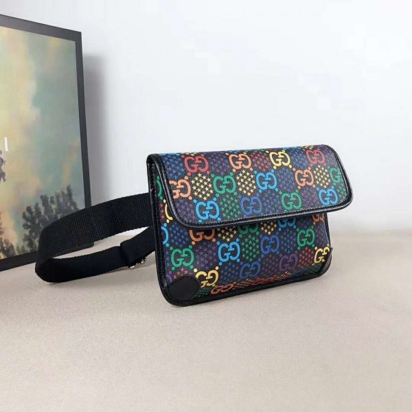 Gucci GG Unisex GG Psychedelic Belt Bag Psychedelic Supreme Canvas (8)