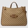 Gucci GG Unisex Gucci 1955 Horsebit Large Tote Bag-Brown