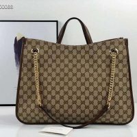 Gucci GG Unisex Gucci 1955 Horsebit Large Tote Bag-Brown