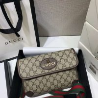 Gucci GG Unisex Neo Vintage GG Supreme Belt Bag-Beige