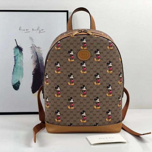 Gucci GG Women Disney x Gucci Small Backpack GG Supreme Canvas (2)