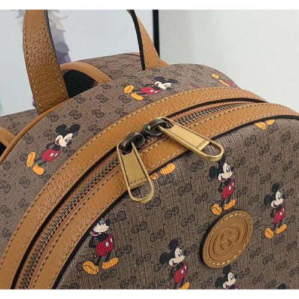 Gucci GG Women Disney x Gucci Small Backpack GG Supreme Canvas (9)