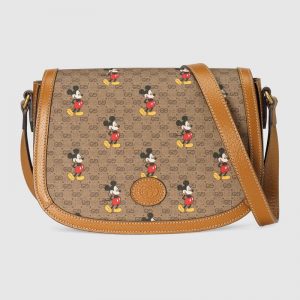 Gucci GG Women Disney x Gucci Small Shoulder Bag GG Supreme Canvas