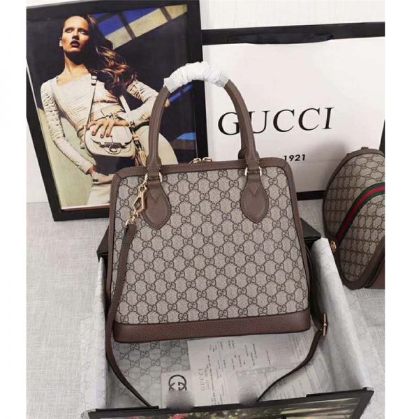 Gucci GG Women Gucci 1955 Horsebit Medium Top Handle Bag (7)