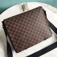 Louis Vuitton LV Men District MM Bag Damier Ebene Canvas