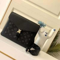 Louis Vuitton LV Men Outdoor Flap Messenger Monogram Eclipse Canvasessenger Monogram Eclipse Canvas (1)