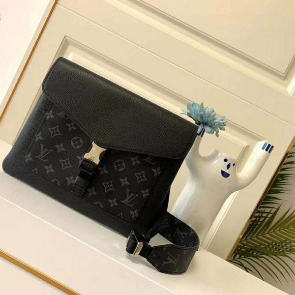 Louis Vuitton LV Men Outdoor Flap Messenger Monogram Eclipse Canvas (2)