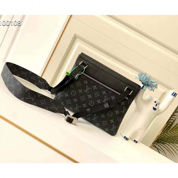 Louis Vuitton LV Men Outdoor Flap Messenger Monogram Eclipse Canvas (5)