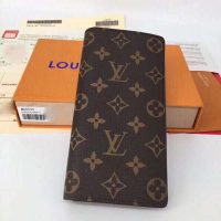 Louis Vuitton LV Unisex Brazza Wallet in Monogram Canvas-Brown