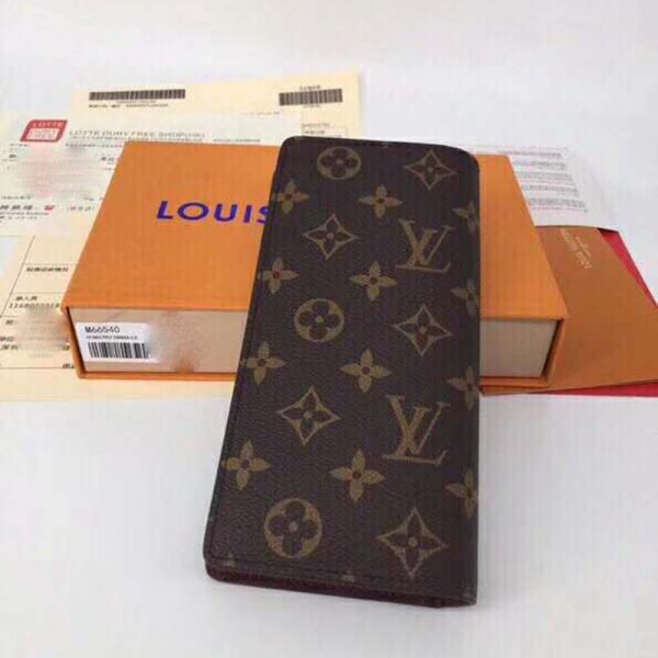 Louis Vuitton LV Unisex Brazza Wallet in Monogram Canvas-Brown (3)