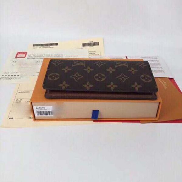Louis Vuitton LV Unisex Brazza Wallet in Monogram Canvas-Brown (5)