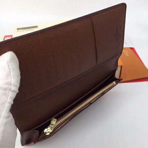 Louis Vuitton LV Unisex Brazza Wallet in Monogram Canvas-Brown (7)