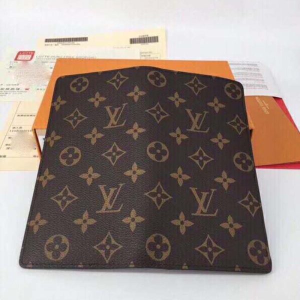 Louis Vuitton LV Unisex Brazza Wallet in Monogram Canvas-Brown (9)