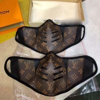 Louis Vuitton LV Unisex Facial Mask in Monogram Canvas-Grey