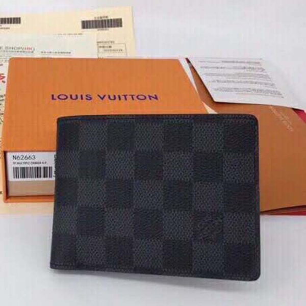 Louis Vuitton LV Unisex Multiple Wallet Damier Cobalt Canvas-Grey (2)