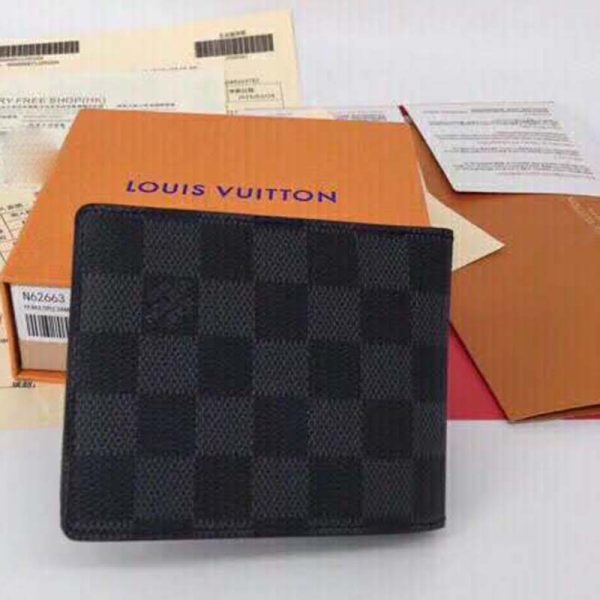 Louis Vuitton LV Unisex Multiple Wallet Damier Cobalt Canvas-Grey (3)