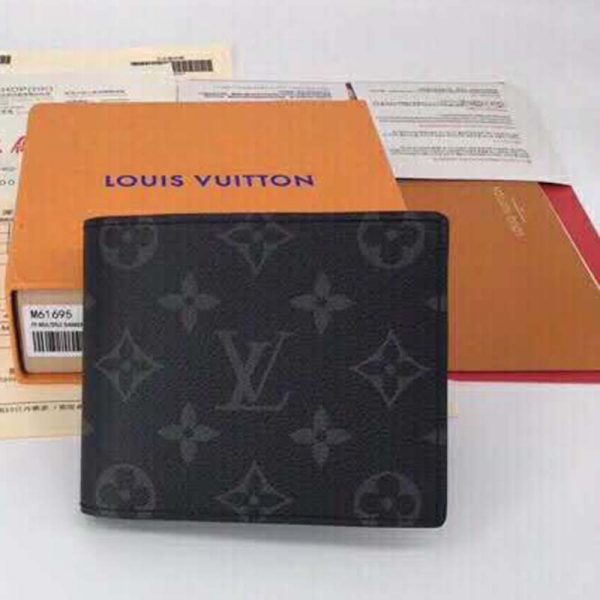 Louis Vuitton LV Unisex Multiple Wallet Monogram Eclipse Canvas-Grey (2)