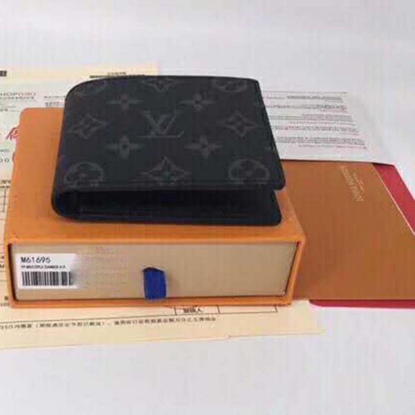 Louis Vuitton LV Unisex Multiple Wallet Monogram Eclipse Canvas-Grey (3)