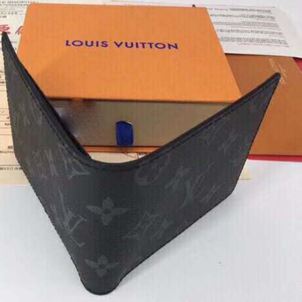 Louis Vuitton LV Unisex Multiple Wallet Monogram Eclipse Canvas-Grey (6)