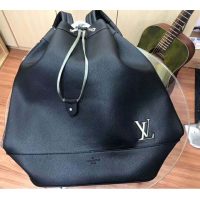 Louis Vuitton LV Unisex Noé Backpack Taurillon Leather-Black