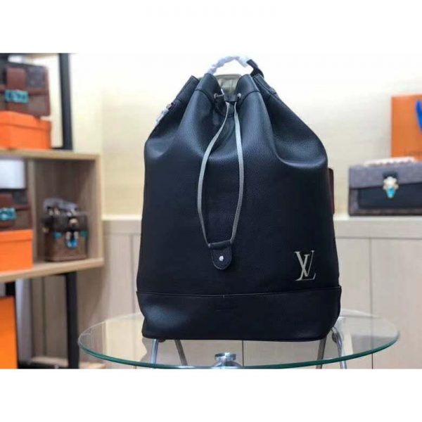 Louis Vuitton LV Unisex Noé Backpack Taurillon Leather-Black (2)