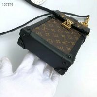 Louis Vuitton LV Unisex Vertical Trunk Pochette Monogram Coated Canvas