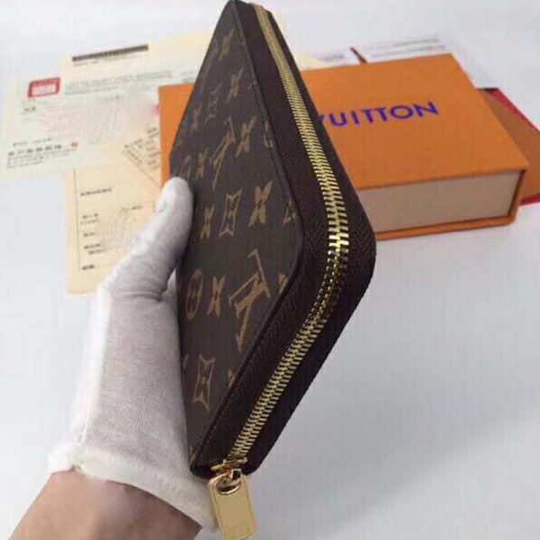 Louis Vuitton LV Unisex Zippy Organizer Wallet Historic Monogram Canvas (6)