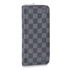 Louis Vuitton LV Unisex Zippy Vertical Wallet Damier Graphite Canvas