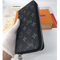 Louis Vuitton LV Unisex Zippy Vertical Wallet Monogram Eclipse Canvas